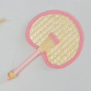 爱心扇扇小蒲扇夏季 拍照道具 竹编扇子中式 手工摆件便携虞书欣同款