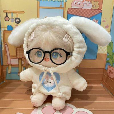 现货10cm15cm20cm厘米棉花娃娃娃衣公仔毛绒兔耳朵玩偶卫衣礼物