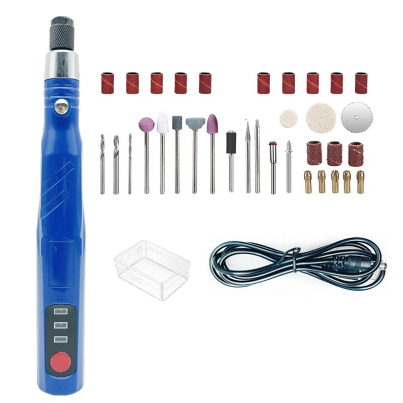 跨境309调速迷你打磨笔 DIY电动工具珠宝雕刻充电微型旋转磨床