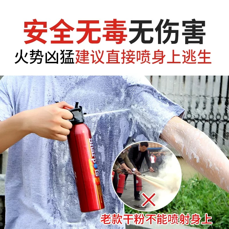 车载灭火器水基型灭电火迷你小型便携13B汽车用灭火器消防器材