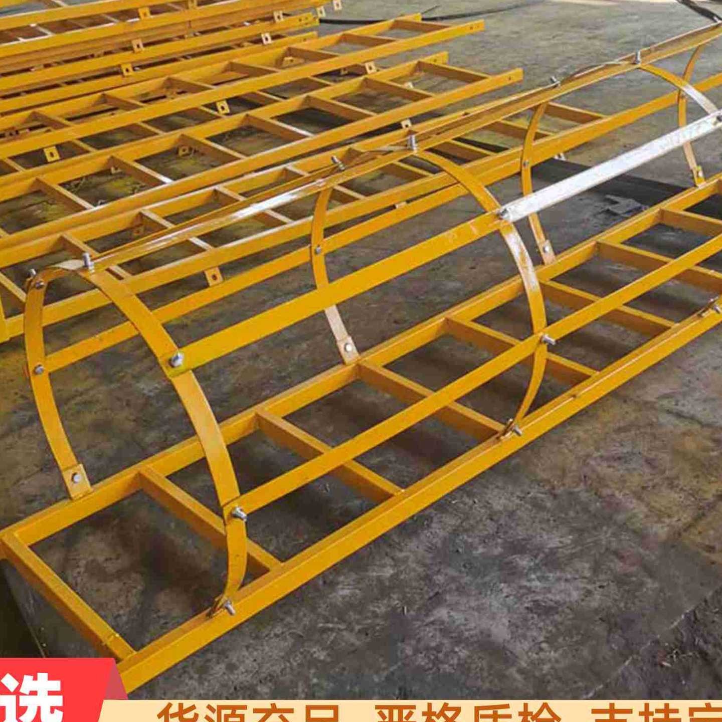 广东中建工程护笼爬梯围栏工梯直梯防锈围栏安全通道平台烟囱梯台