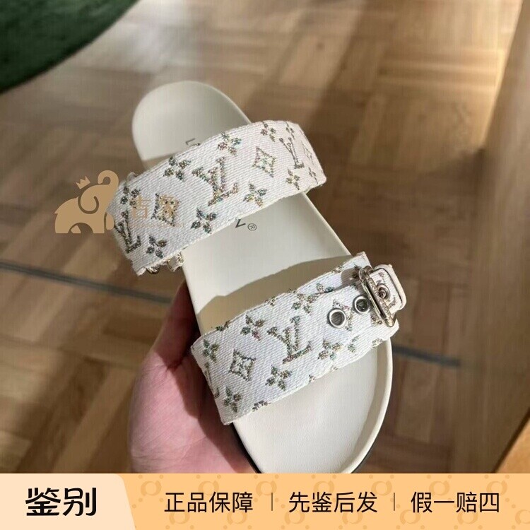 LV/路易威登2025新款女鞋Monogram织物平底凉拖鞋1AIDGT