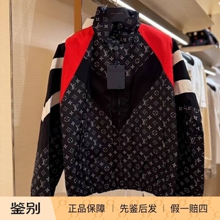 NIGO联名黑花拼接拉链运动外套1AILQ5 男装 路易威登2025新款