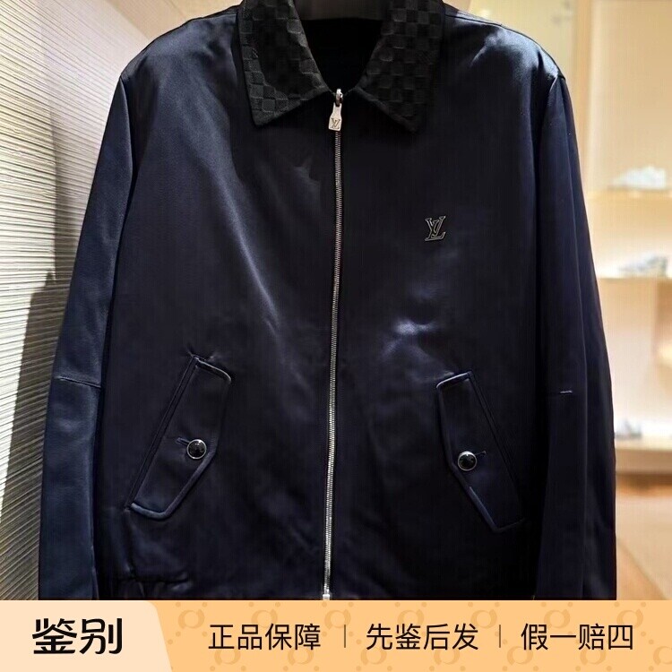 修身型1AGTFD纯色拉链翻领收口袖