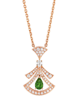 Bvlgari宝格丽绿色碧玺项链