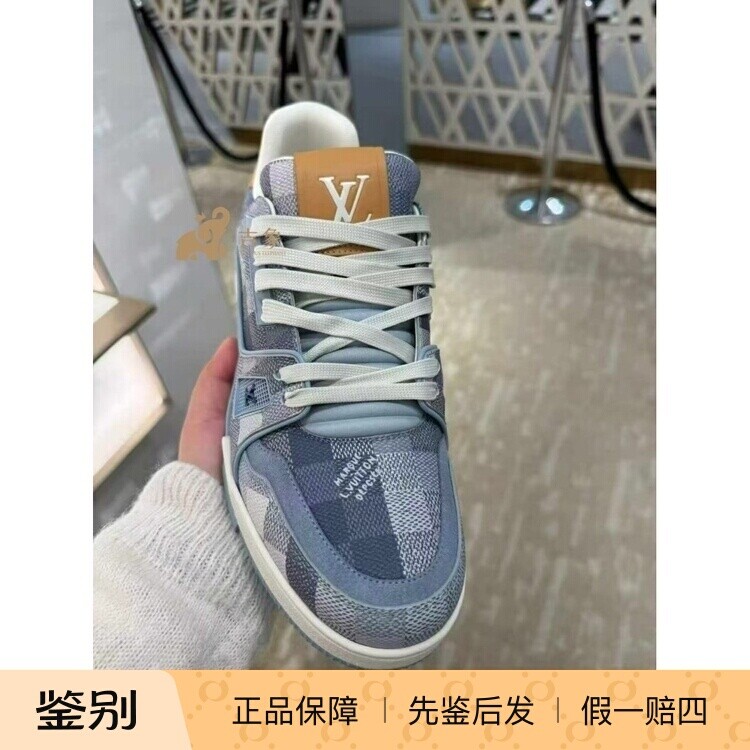 LV路易威登2026男鞋棋盘格板鞋