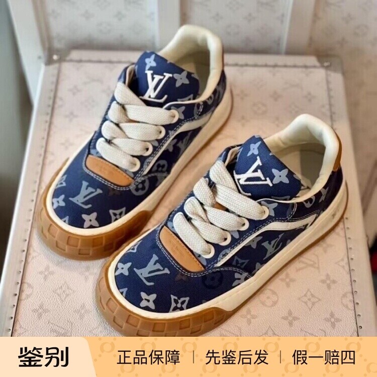 LV路易威登TILTED老花帆布鞋