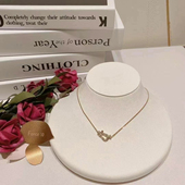 Fred斐登Force 现货 10系列镶钻18K玫瑰金女士钻石项链锁骨链