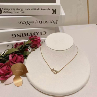 [现货]Fred斐登Force 10系列镶钻18K玫瑰金女士钻石项链锁骨链