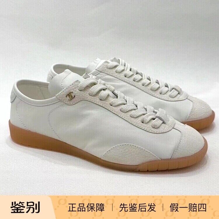 Chanel新款白色牛津底小白鞋
