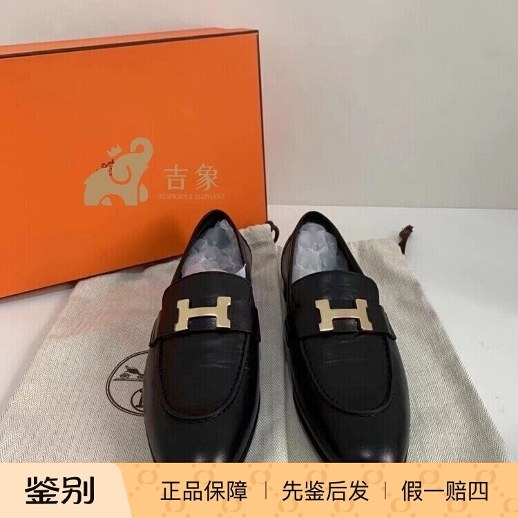 金属国内现货一脚蹬低跟黑色浅口