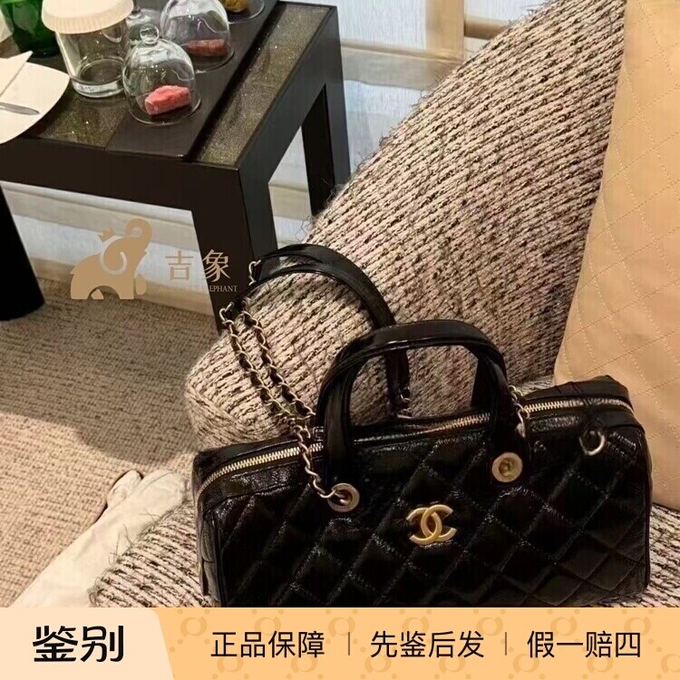 小牛皮单肩包黑金2025年春季休闲
