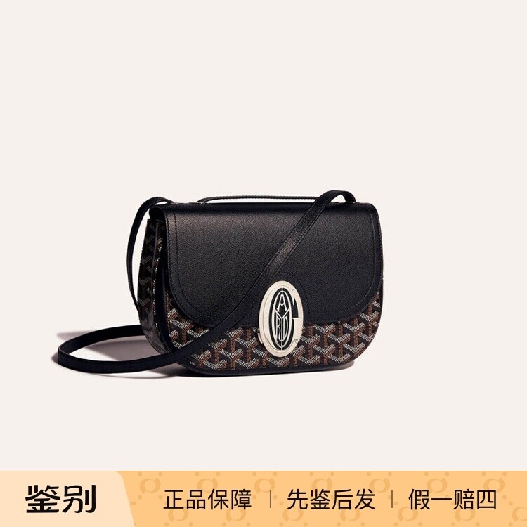 高德雅Goyard/戈雅2026新款女包Y字印花帆布拼皮233包单肩斜跨包