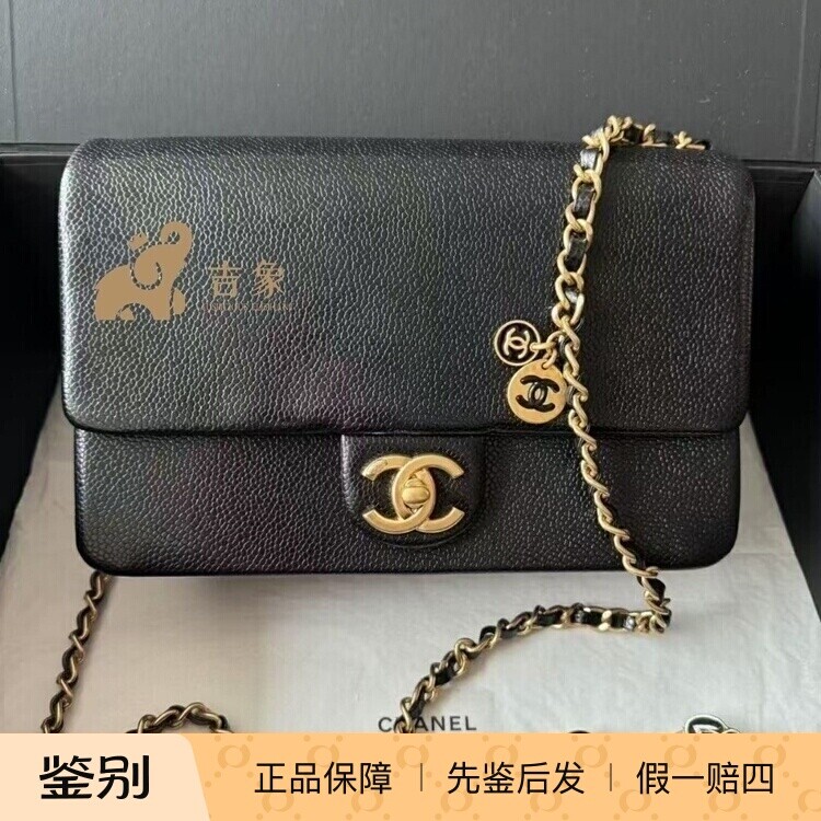 Chanel香奈儿24K新款经典黑金包