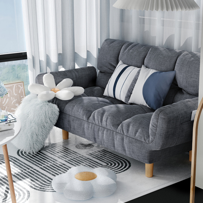 速发懒人米发双人卧室沙发懒人榻榻沙客厅台款发新沙房间小沙发