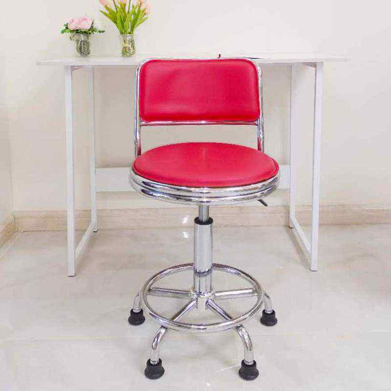 速发实验室靠台椅吧台椅柜降转椅车间工作滑轮升背简约圆凳子书桌