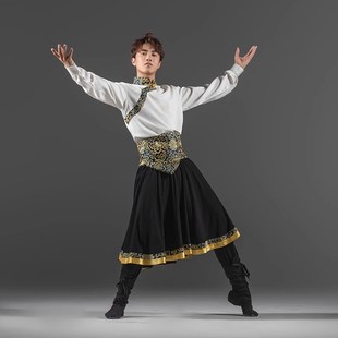 2数民族服装 速发少024新款 套装 出族舞蹈演藏服男士 艺考训练服 新款