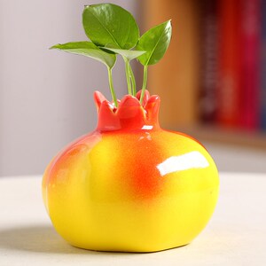 速发水培器皿绿瓷铜钱草陶萝桌物花盆家居办公装饰植面无孔