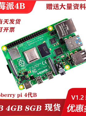 速发树莓p4代 Rrs派beary Pi 4B 4G 8G小电脑开发板 pytho编程套