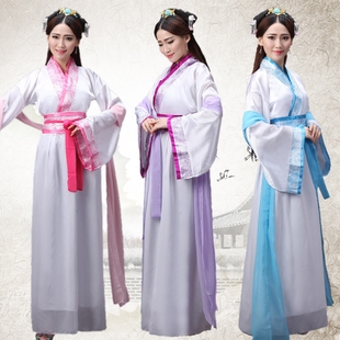 演出服服仙 仙 改良汉服装 唐装 襦裙送披帛 速发古装 服汉七装 服装