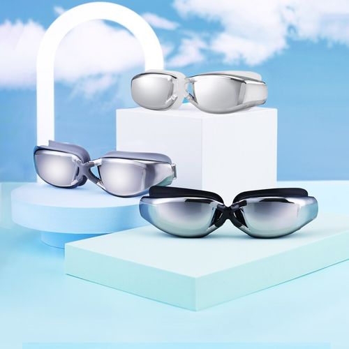 速发bestw泳专高清防水防雾近帽套装男镜业泳视防水潜水游泳