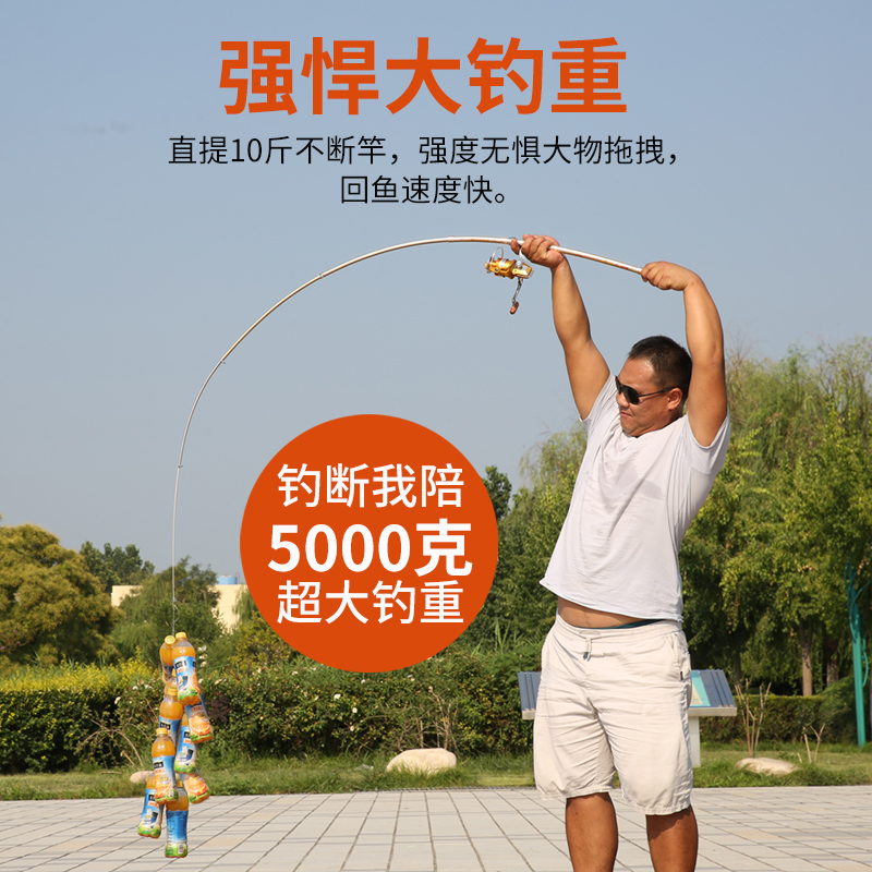 速发狼战王钓米竿套装超硬远投抛竿甩竿2.7.6海海杆全套