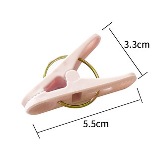 速发100个晾衣夹防风家夹晒衣服固定器大小塑用晾晒衣架号料泓纳