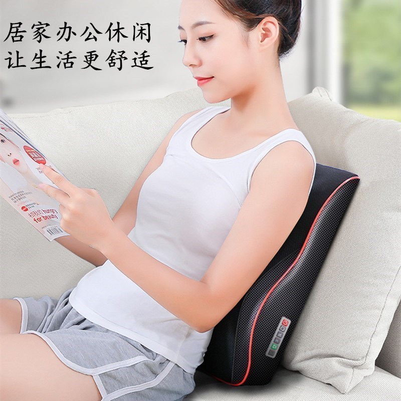 速发振动低头枕头仪器摸脖子按肩后背疼腰椎摩载护车垫司机