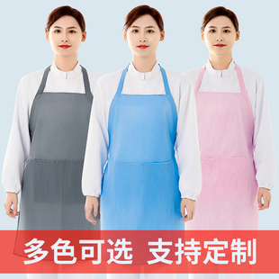 速发防尘防静电围裙电子厂尘无车间工作防油污加厚带兜防护袖 套洁