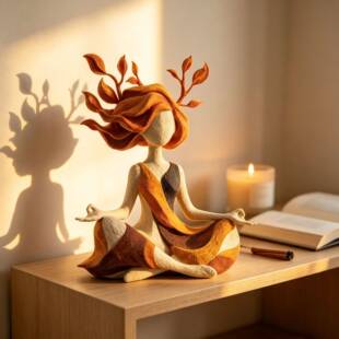 新款Inner Harmony Sculptural Figurine内心和谐小雕像树脂
