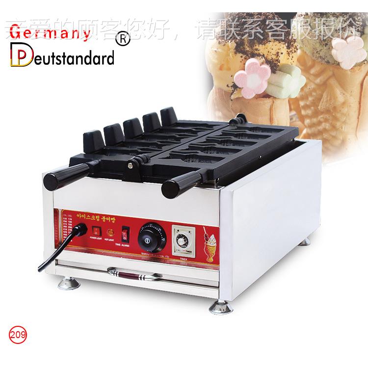 鲷鱼烧免费!冰激凌鲷鱼烧机价格/香脆雪糕皮鲷鱼烧