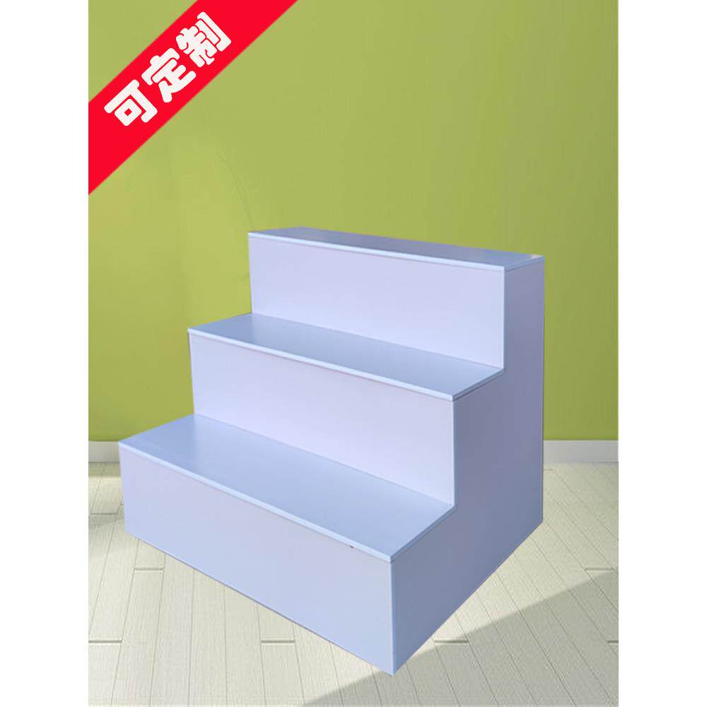 台阶型鲜花中岛柜梯形置物架样品展示架鞋柜台礼品货架堆头展示架