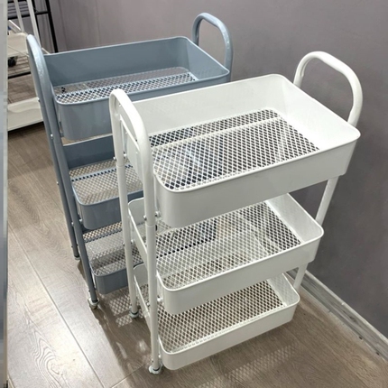 Trolley Storage Rack Floor-Standing Kitchen Bathroom Mobile Snack Toilet Multi-Layer Bedroom Bedside Storage Rack