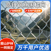 防锈镀锌铁丝网钢丝网户外围护栏网家用养殖牛羊拦鸡网菜园勾花网