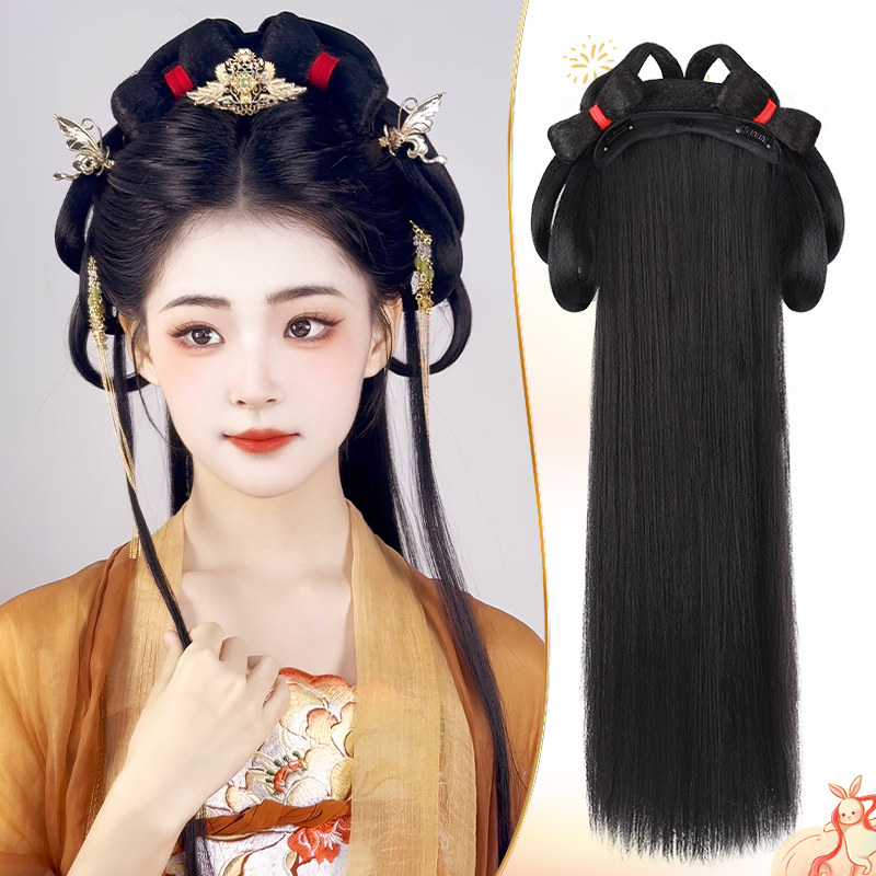 汉服假发包古风一体式发箍全套头饰古装盘发发髻懒人唐风发型垫发,美发护发/假发,发包/丸子,淘宝优惠券,粉丝福利购,淘宝优惠卷