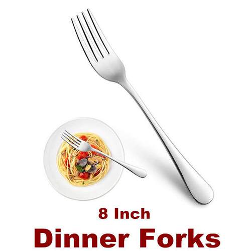 Dinner Forks Set Silverware Flatware Kitchen Restaurant