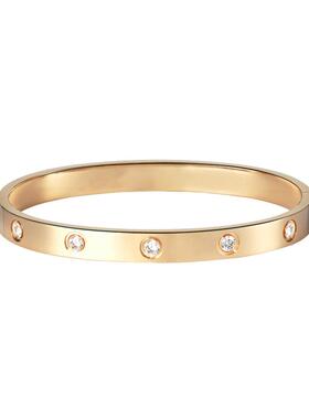 Metal Bracelet for Women欧美镶钻设计感手镯时尚饰品轻奢手环女