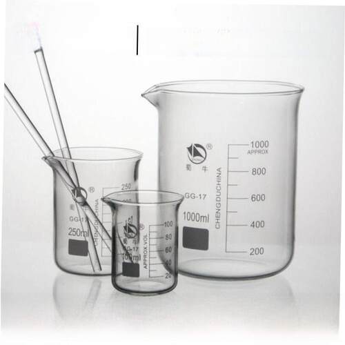 Shuniu large and small glass beaker 25 50 100 250 500 1000ml