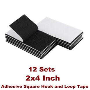 Hook Loop Strips Strong Back Adhesive Fasten Mounting Tape