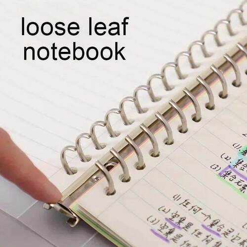 A5B5A4 Loose Leaf Notebook Ring Binder Dairy Paper 60 Sheets