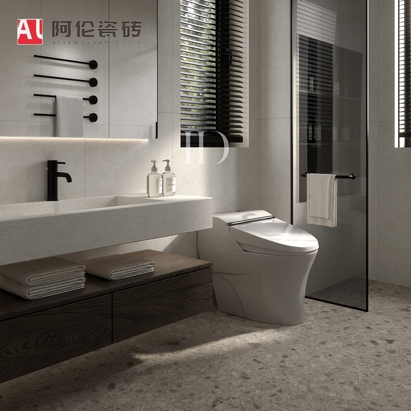 水磨石地砖防滑600x1200客厅餐厅厨房卫生间地砖仿古砖