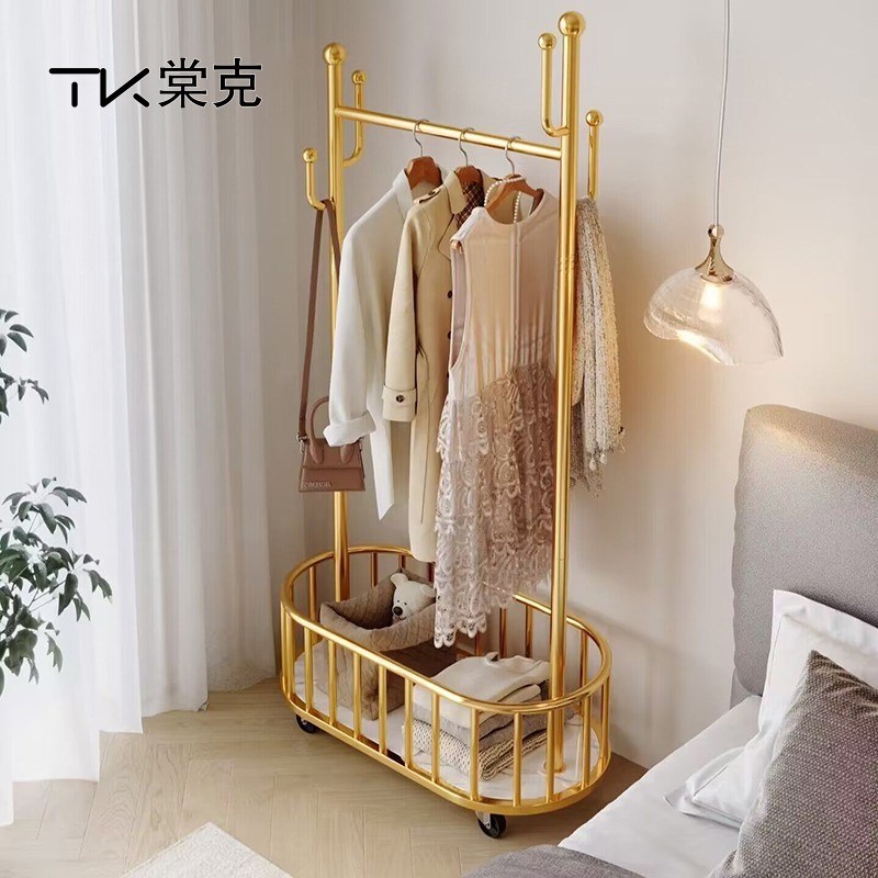 棠克卧室衣架落地挂衣架网红款衣帽架衣架子可移动房间2023新款
