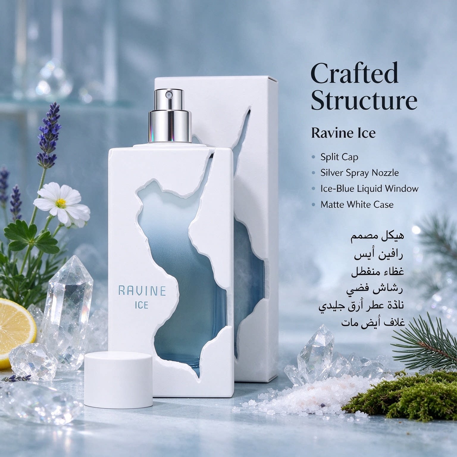 Ravine Ice 冰川香水海盐薰衣草雪松清新中性香持久浓香礼盒100ml