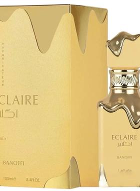 高品质跨境代采Lattafa Eclaire新款黄色奶油冰淇淋女士香水持久