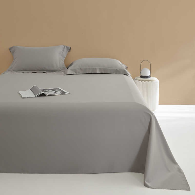 速发1类100支磨毛纯棉单件高端秋冬全棉裸睡单.5米1.8m床被A纯色