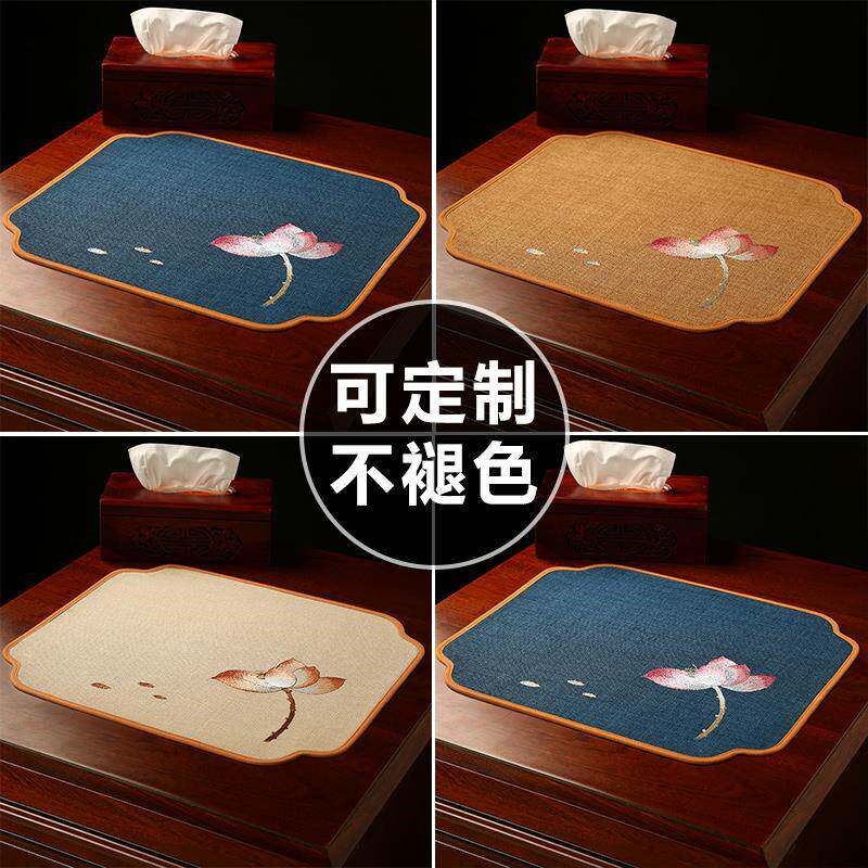 速发新中式餐桌垫茶桌垫布防水杯垫餐盘垫防烫隔热垫子中国风装饰