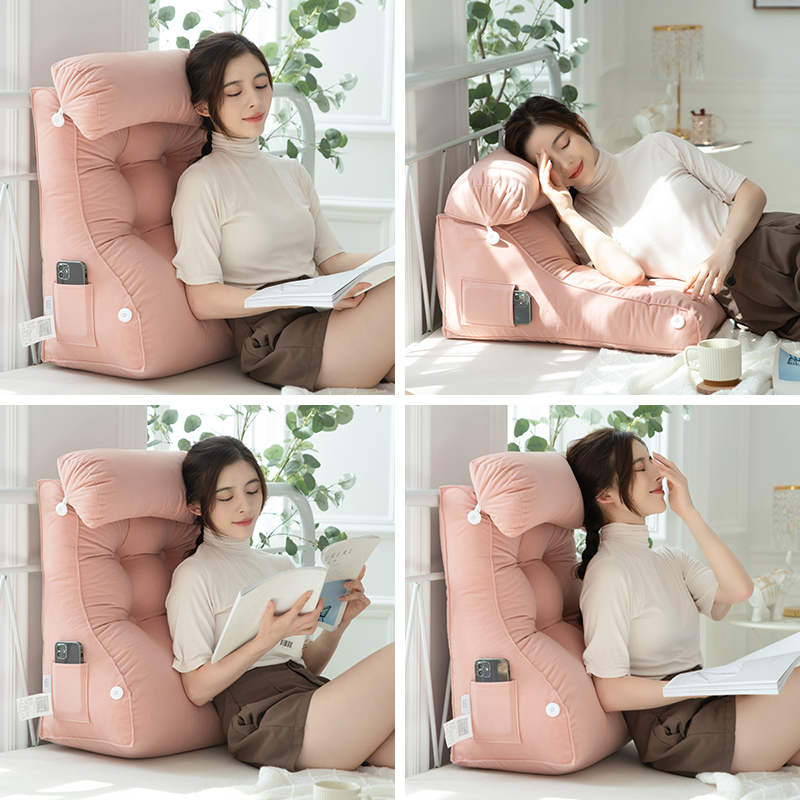 速发护腰床头靠垫床头板软包床上靠枕沙发床垫背可拆洗大靠背靠榻