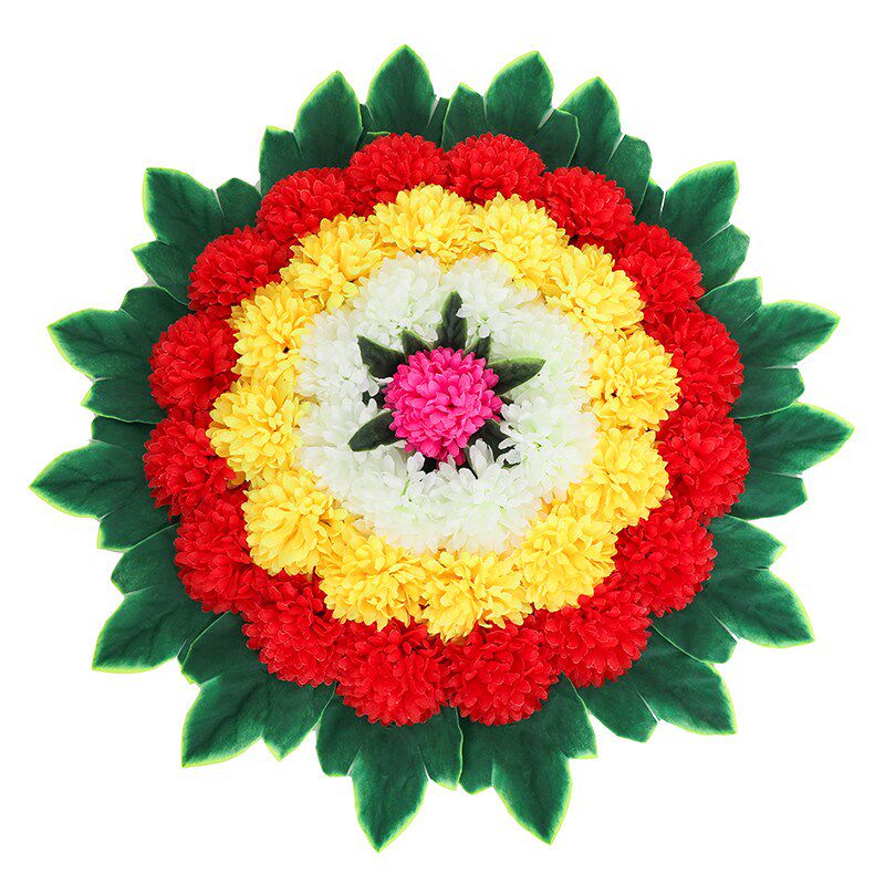 速发清明花祭奠祭祀扫墓仿真花假花上坟墓碑装饰祭祖用品塑料花圈
