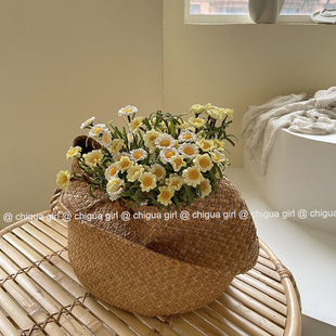 速发桌新小雏菊假花花摆件客厅照面装饰花餐桌花艺拍清小花束