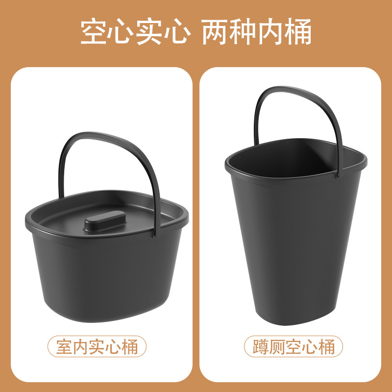 速发老器孕妇人动坐便移马桶内胆配套件实心桶空心桶手提式